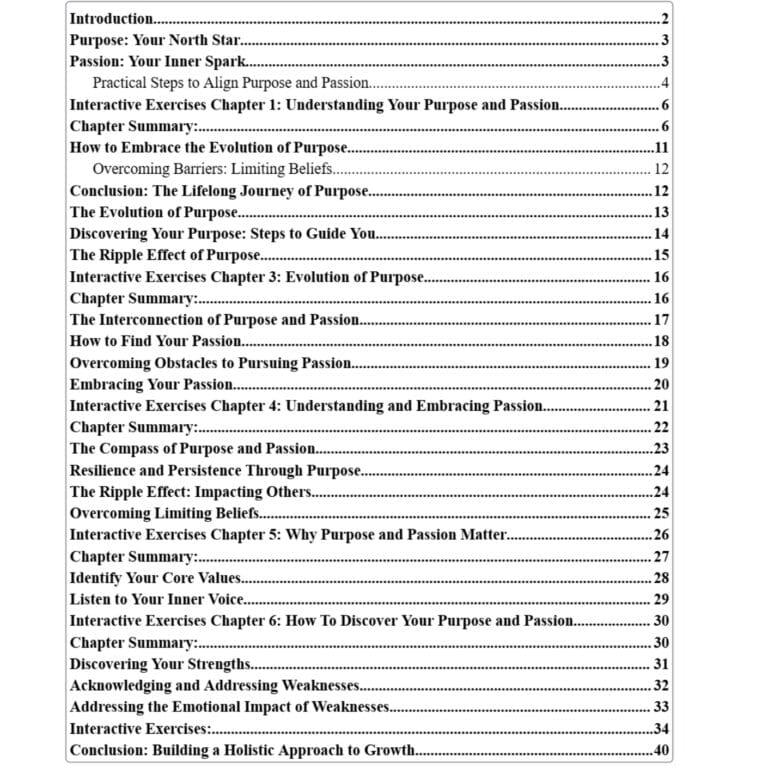 Free eBook 2 discover passion inhoud