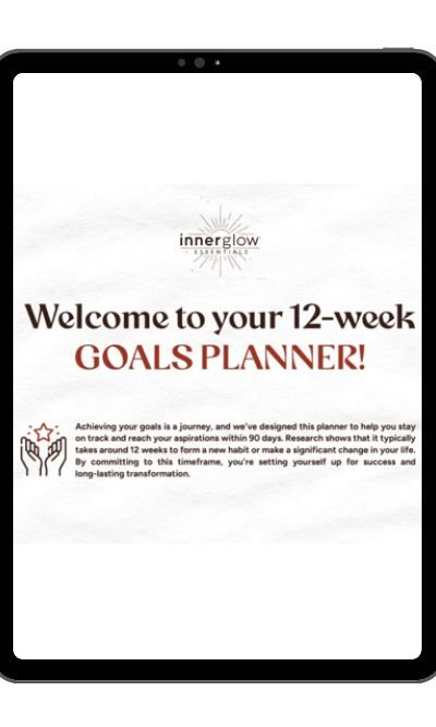 Home 3 InnerGlow essentials 12-week goals planner
